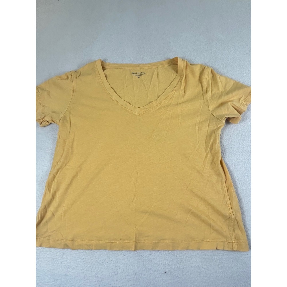 Athleta T-Shirt Women XS Yellow Gorpcore 530974-10